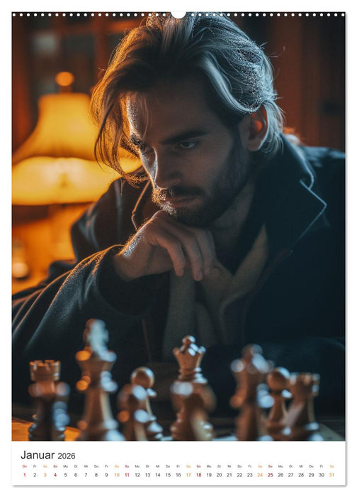 Dame, Turm und Matt (CALVENDO Wandkalender 2026)