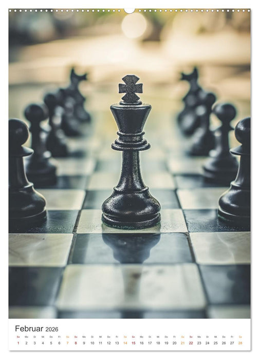 Dame, Turm und Matt (CALVENDO Wandkalender 2026)