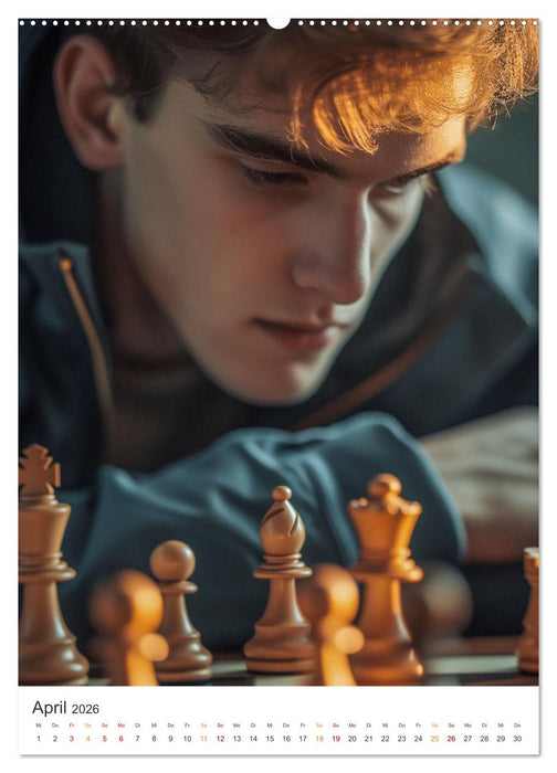 Dame, Turm und Matt (CALVENDO Wandkalender 2026)