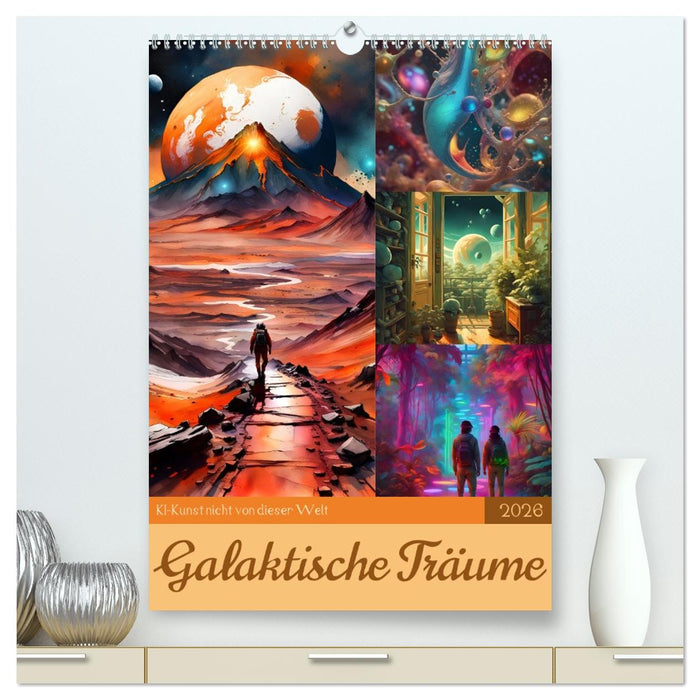 Galaktische Träume (CALVENDO Premium Wandkalender 2026)