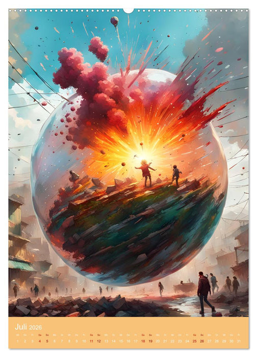 Galaktische Träume (CALVENDO Premium Wandkalender 2026)