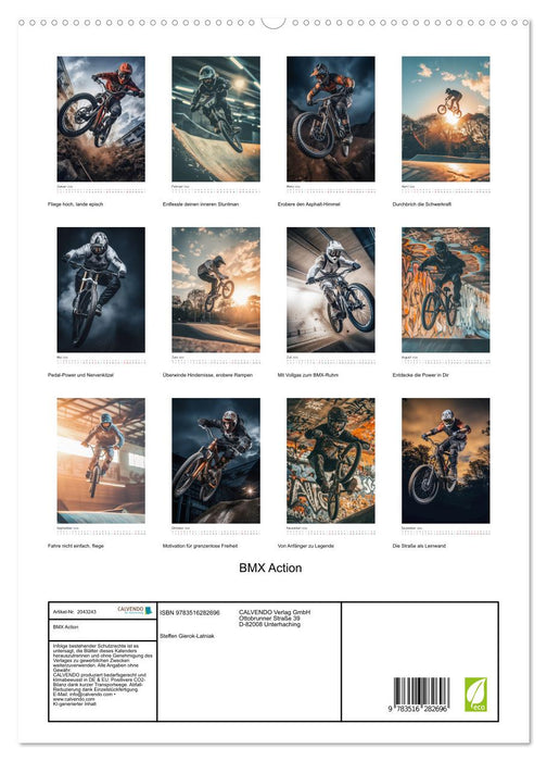 BMX Action (CALVENDO Premium Wandkalender 2026)