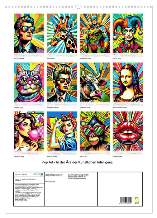 Pop Art - In der Ära der Künstlichen Intelligenz (CALVENDO Wandkalender 2026)
