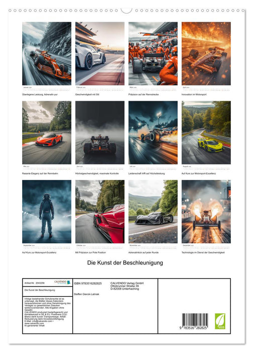 Die Kunst der Beschleunigung (CALVENDO Premium Wandkalender 2026)