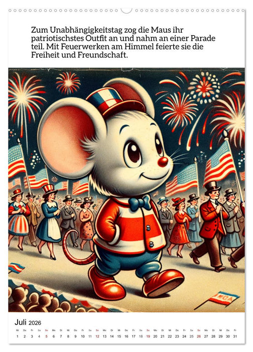 Die Maus - Mit Zwölf munteren Mäusemomenten durchs Jahr (CALVENDO Premium Wandkalender 2026)