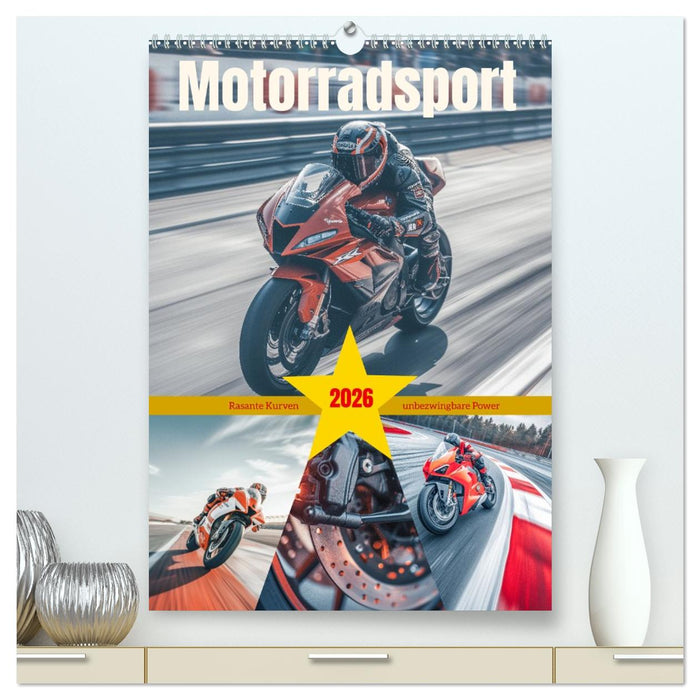 Motorradsport (CALVENDO Premium Wandkalender 2026)