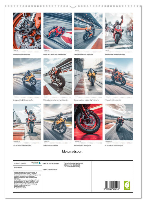 Motorradsport (CALVENDO Premium Wandkalender 2026)