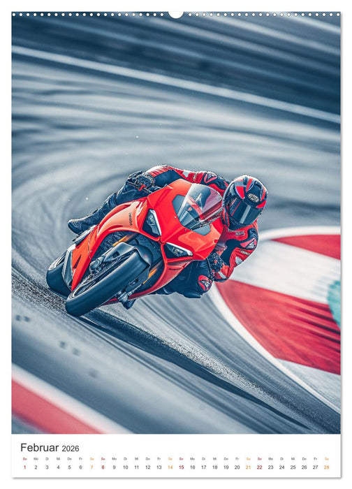 Motorradsport (CALVENDO Premium Wandkalender 2026)