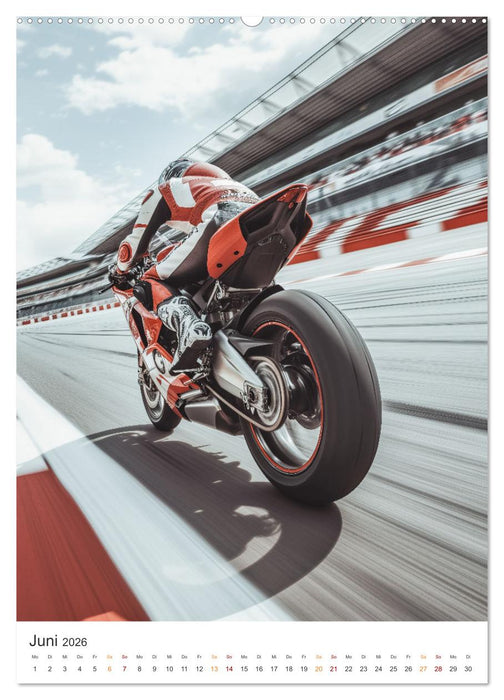 Motorradsport (CALVENDO Premium Wandkalender 2026)