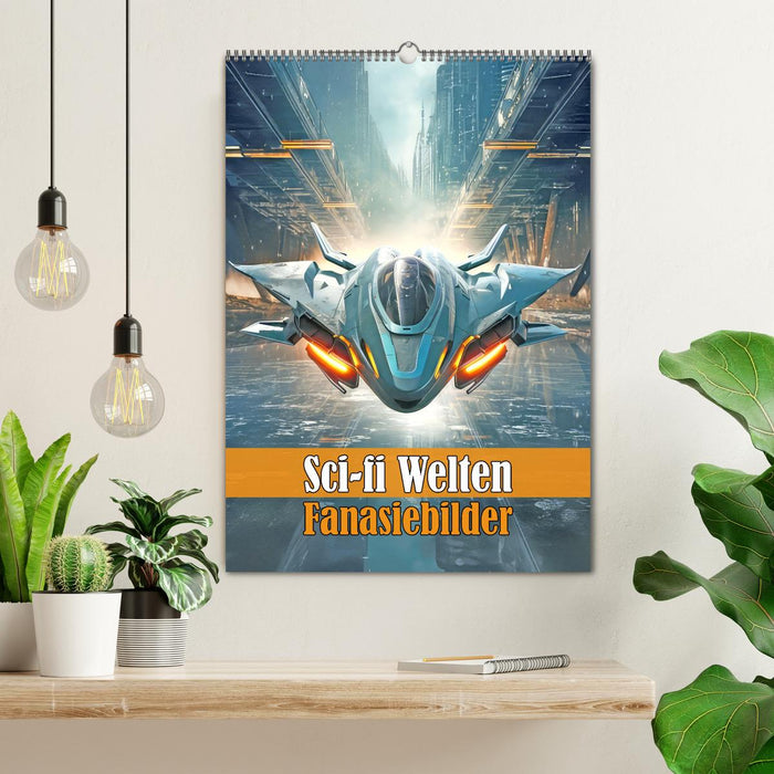 Sci-fi Welten - Fantasiebilder (CALVENDO Wandkalender 2026)