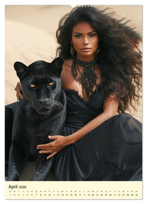 Ägyptischer Katzenkult. Priesterinnen der Göttin Bastet (CALVENDO Wandkalender 2026)