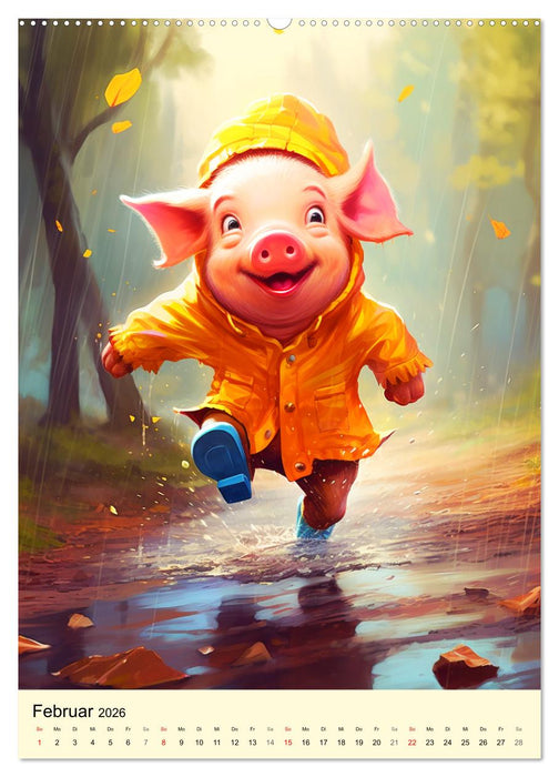 Bauernhof. Tierischer Humor auf dem Land (CALVENDO Wandkalender 2026)