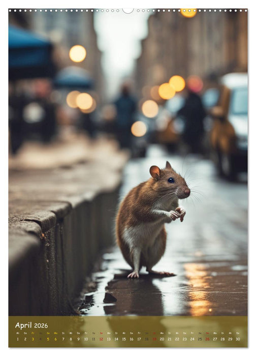 In den Straßen der Stadt - Tiere mitten unter uns (CALVENDO Premium Wandkalender 2026)