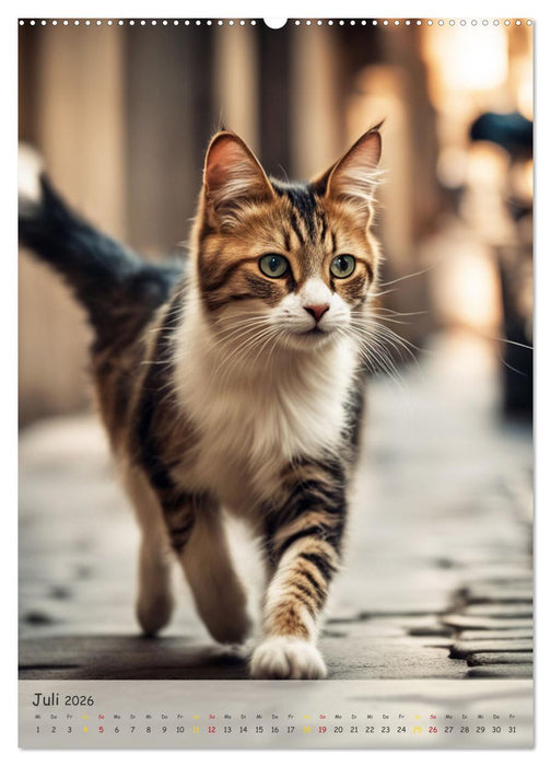 In den Straßen der Stadt - Tiere mitten unter uns (CALVENDO Premium Wandkalender 2026)