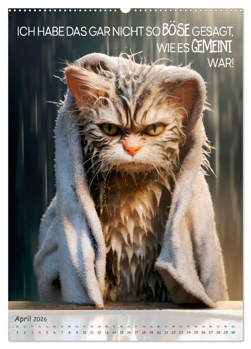 COOLE KATZEN Sprücheklopfer (CALVENDO Wandkalender 2026)