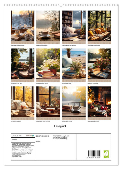 Leseglück (CALVENDO Premium Wandkalender 2026)
