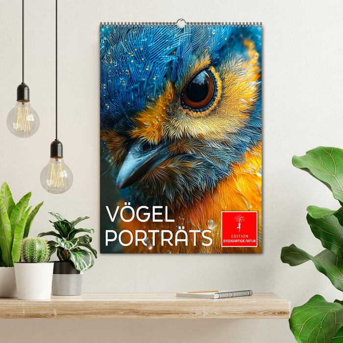 Vögel Porträts (CALVENDO Wandkalender 2026)
