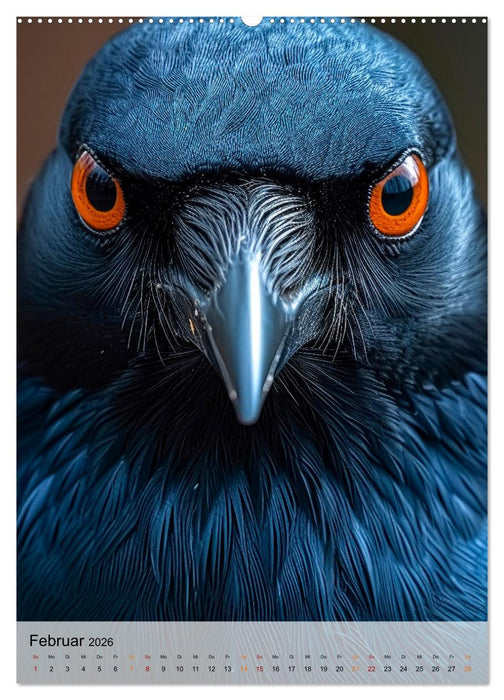 Vögel Porträts (CALVENDO Wandkalender 2026)