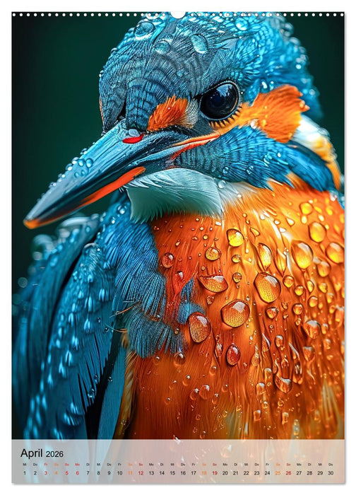 Vögel Porträts (CALVENDO Wandkalender 2026)