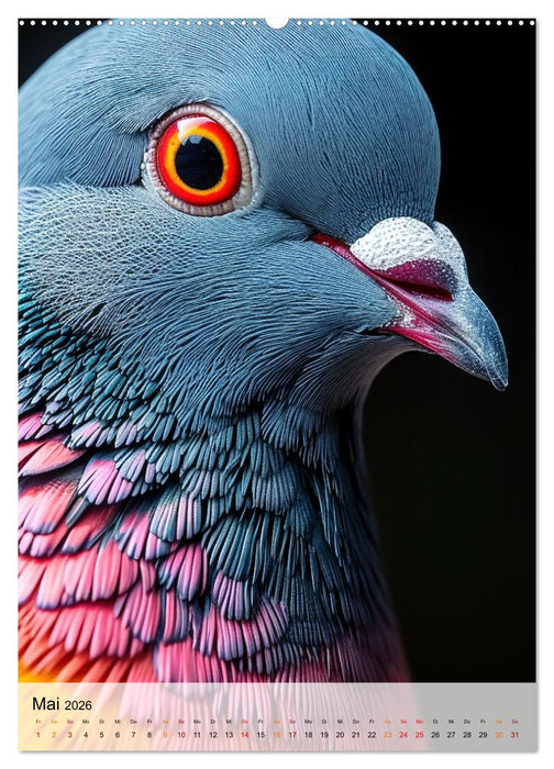 Vögel Porträts (CALVENDO Wandkalender 2026)