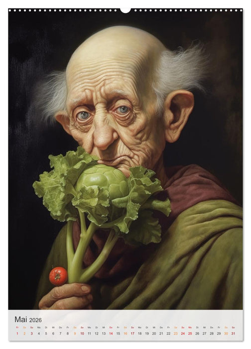 Gemüse in der Kunst (CALVENDO Wandkalender 2026)