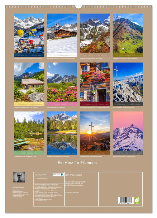 Ein Herz für Filzmoos (CALVENDO Wandkalender 2026)