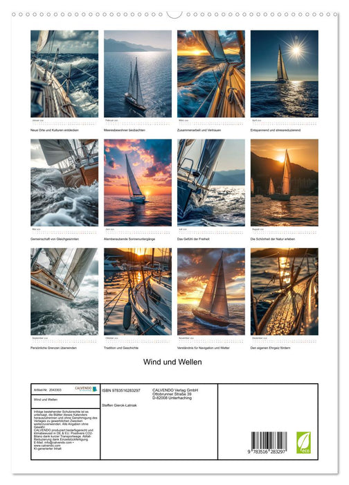 Wind und Wellen (CALVENDO Premium Wandkalender 2026)