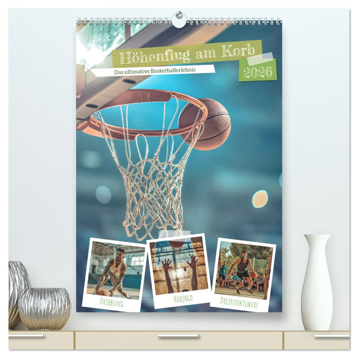 Höhenflug am Korb (CALVENDO Premium Wandkalender 2026)