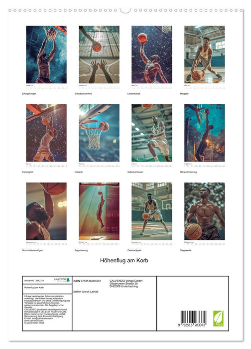Höhenflug am Korb (CALVENDO Premium Wandkalender 2026)