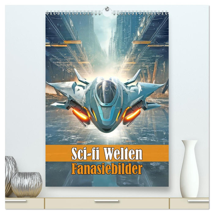 Sci-fi Welten - Fantasiebilder (CALVENDO Premium Wandkalender 2026)