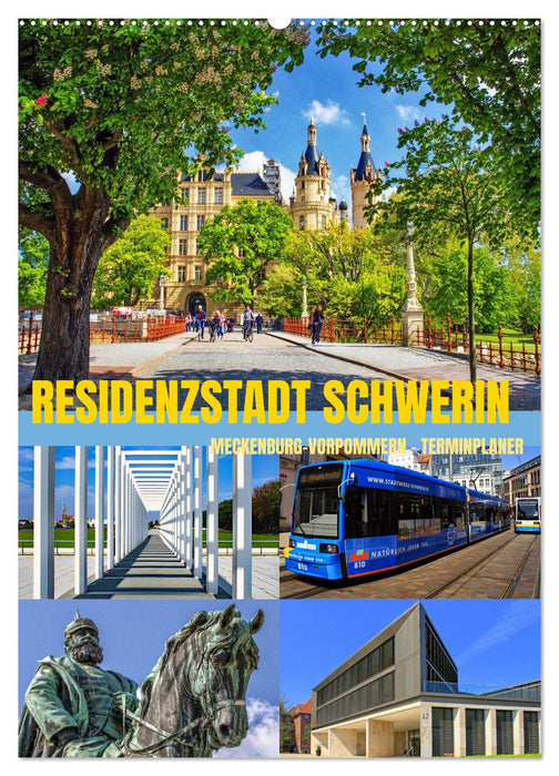 Residenzstadt Schwerin - Mecklenburg-Vorpommern - Terminplaner (CALVENDO Wandkalender 2026)