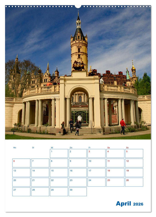 Residenzstadt Schwerin - Mecklenburg-Vorpommern - Terminplaner (CALVENDO Wandkalender 2026)