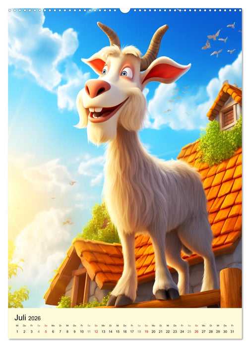 Bauernhof. Tierischer Humor auf dem Land (CALVENDO Premium Wandkalender 2026)