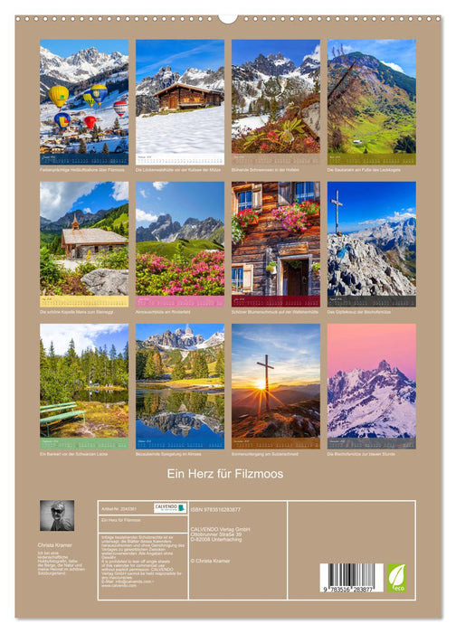 Ein Herz für Filzmoos (CALVENDO Premium Wandkalender 2026)