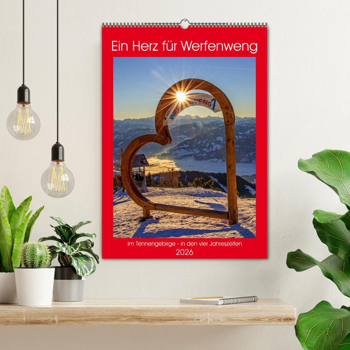 Ein Herz für Werfenweng (CALVENDO Wandkalender 2026)