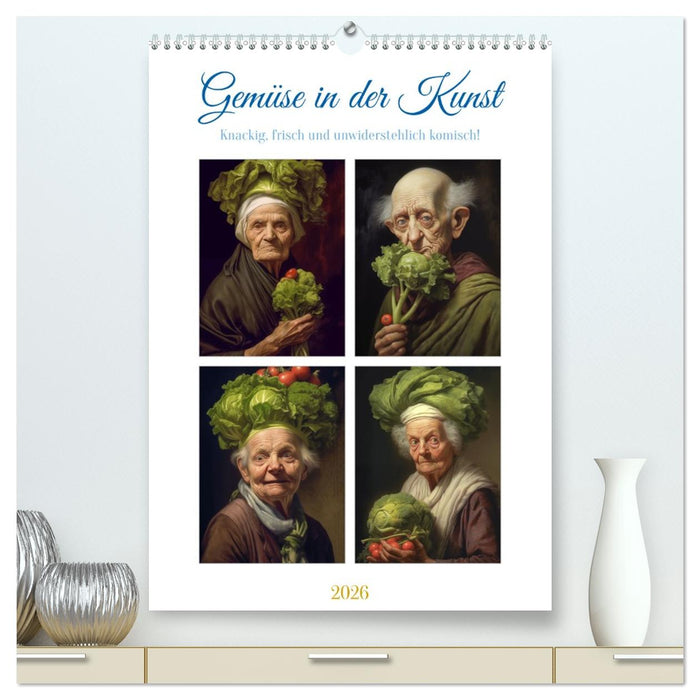 Gemüse in der Kunst (CALVENDO Premium Wandkalender 2026)