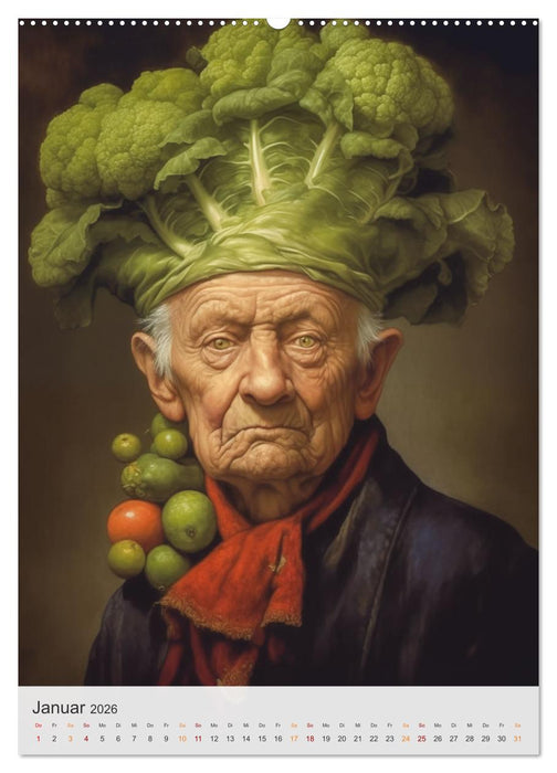 Gemüse in der Kunst (CALVENDO Premium Wandkalender 2026)