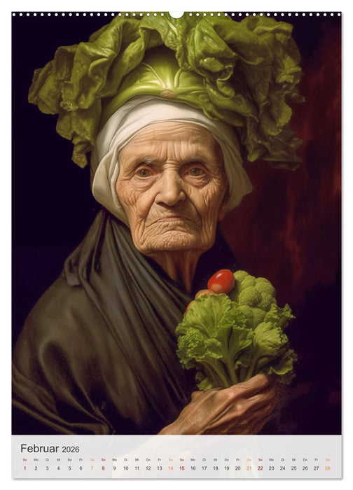 Gemüse in der Kunst (CALVENDO Premium Wandkalender 2026)