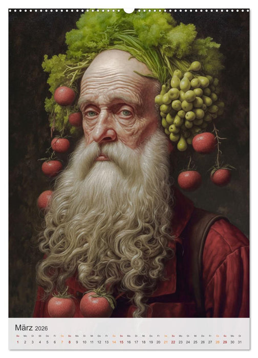 Gemüse in der Kunst (CALVENDO Premium Wandkalender 2026)