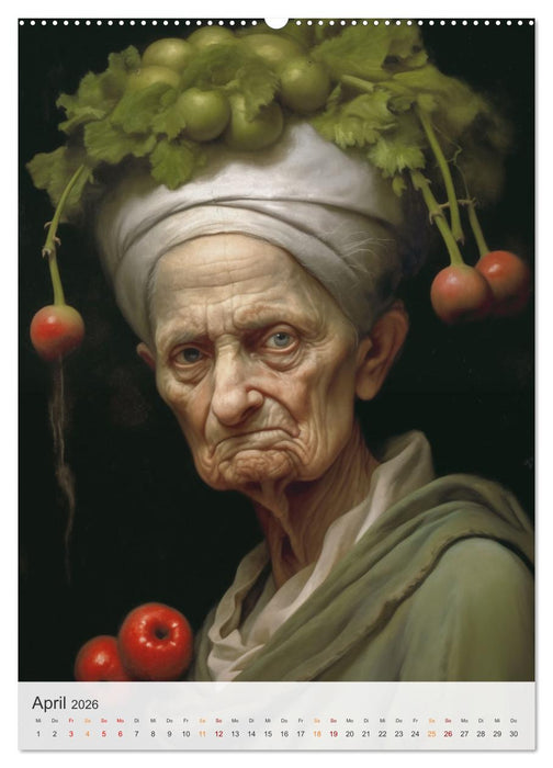 Gemüse in der Kunst (CALVENDO Premium Wandkalender 2026)