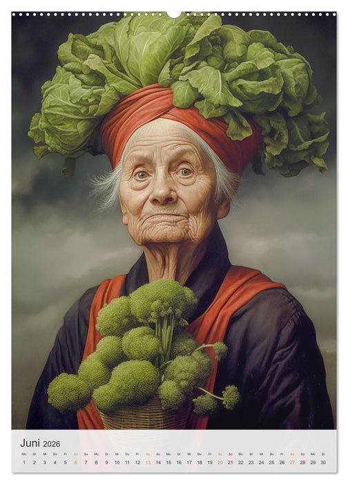 Gemüse in der Kunst (CALVENDO Premium Wandkalender 2026)