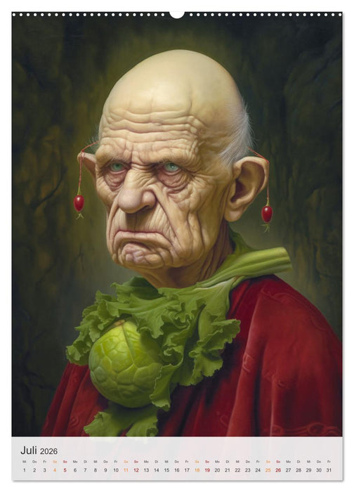 Gemüse in der Kunst (CALVENDO Premium Wandkalender 2026)