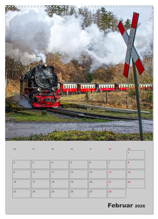 Brockenbahn - Terminplaner (CALVENDO Premium Wandkalender 2026)