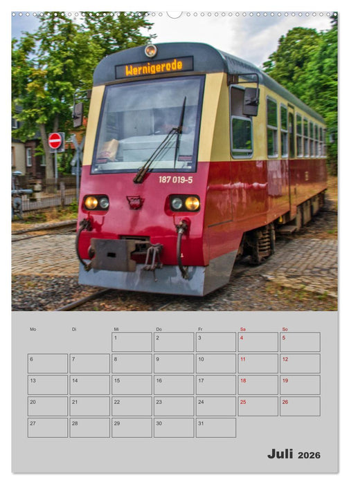 Brockenbahn - Terminplaner (CALVENDO Premium Wandkalender 2026)