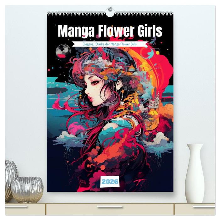 Manga Flower Girls (CALVENDO Premium Wandkalender 2026)