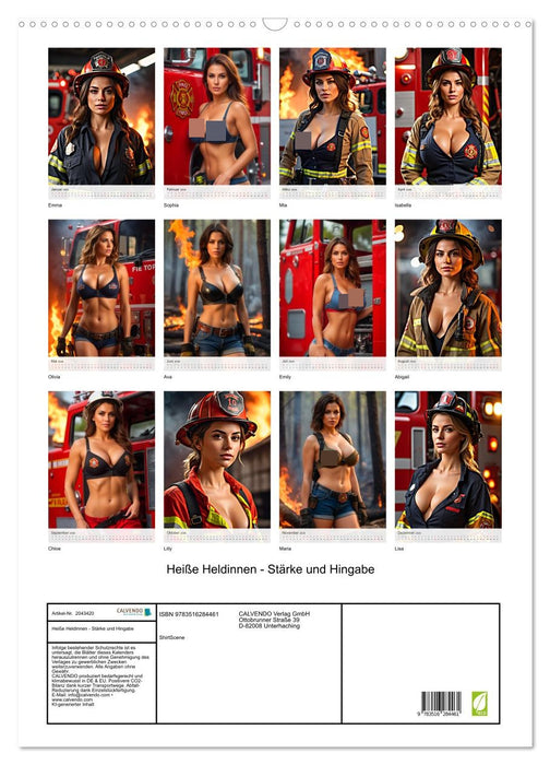 Heiße Heldinnen - Stärke und Hingabe (CALVENDO Wandkalender 2026)