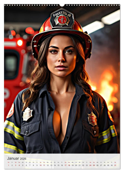 Heiße Heldinnen - Stärke und Hingabe (CALVENDO Wandkalender 2026)