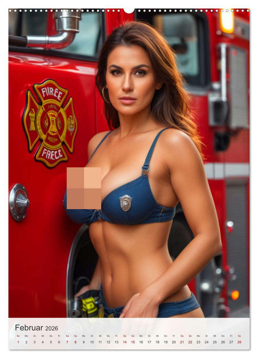 Heiße Heldinnen - Stärke und Hingabe (CALVENDO Wandkalender 2026)