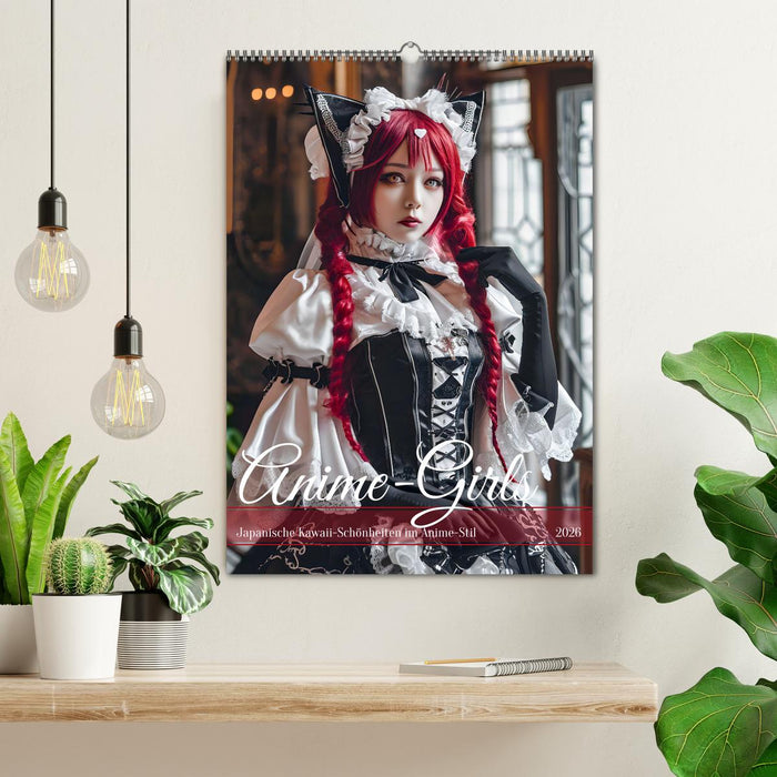 Anime-Girls - Japanische Kawaii-Schönheiten im Anime-Stil (CALVENDO Wandkalender 2026)