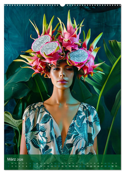 Süße Früchte - Fruchtiger Kalender voller Hutkreationen (CALVENDO Premium Wandkalender 2026)